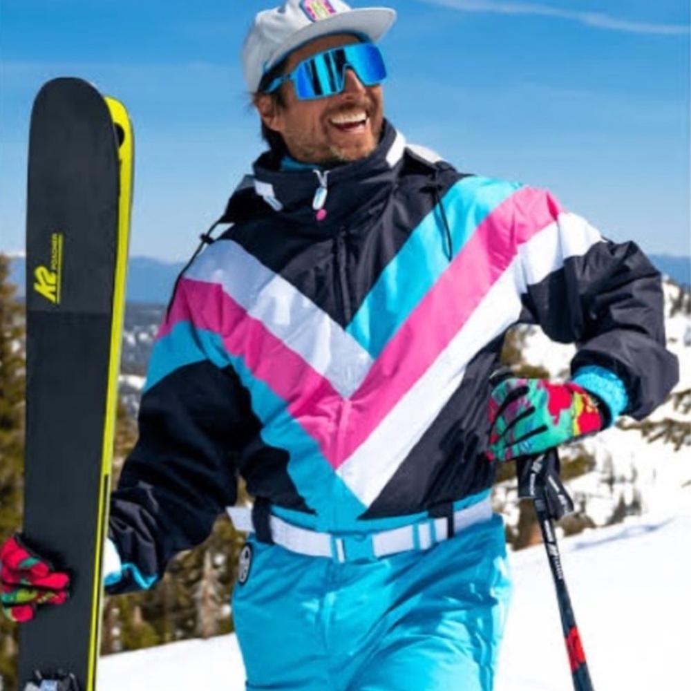 Tipsy Elves Men's Pastel Pro Snow Ski Suit Size Large NEW‎